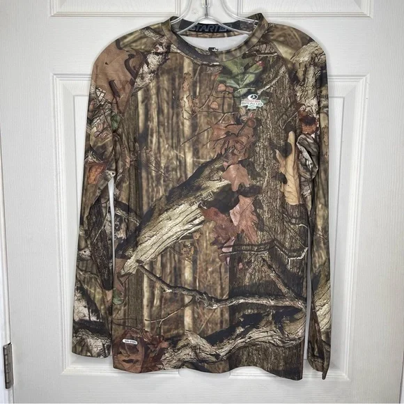 Starter Mossy Oak Dri-Star T Shirt  Hunting Camouflage Break Up Infinity LS Sz S