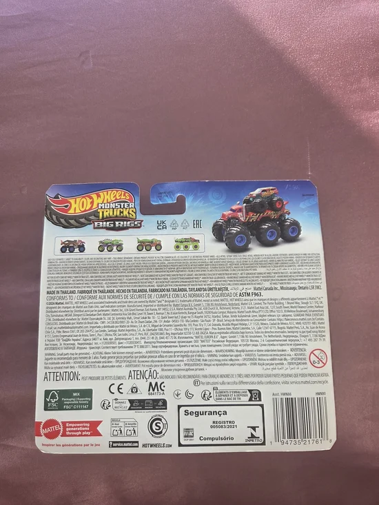NWT Hot Wheels Monster Trucks Big Rigs The 909 Monster Truck Toy