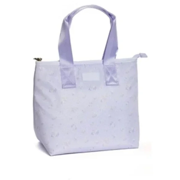 LoveShackFancy x Target Yoobi Everblooming Rosettes Ditsy Lunch Tote Breezy Blue