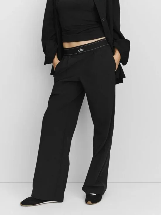 ✨Alo Yoga Suit Up Trouser Black Regular Brand New with Tag