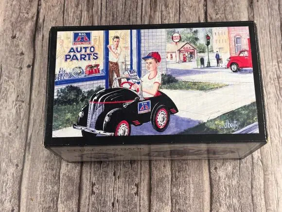 Vintage 1941 Garton Big A Auto Parts Crown Premiums Pedal Car Bank 1:6 Die Cast