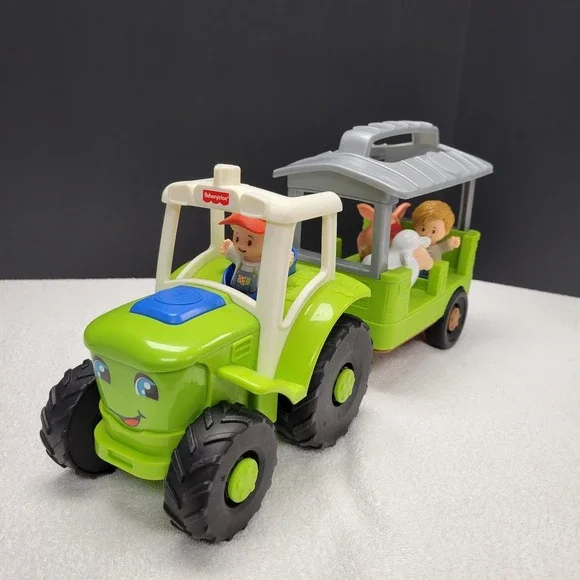 Fisher-Price Little People Caring for Animals Tractor & Trailer w/ 4 figures