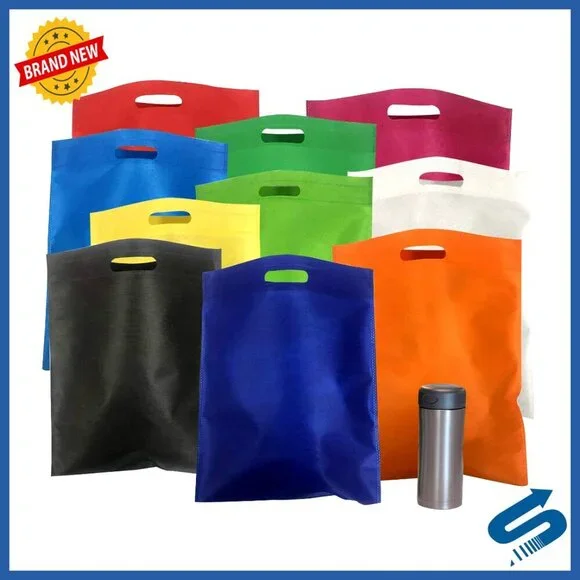 Large Reusable Tote Bags Bulk Pack Durable Foldable Grocery Shopping Bags