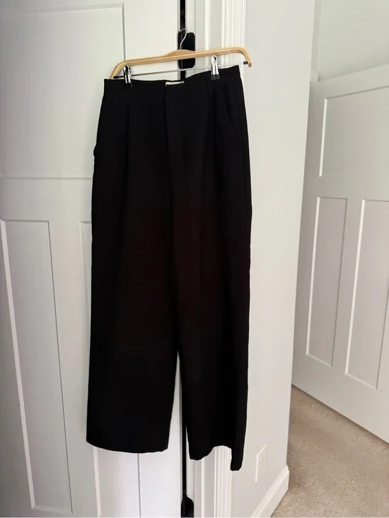 DISSH Harley wool blend black trousers high rise pants