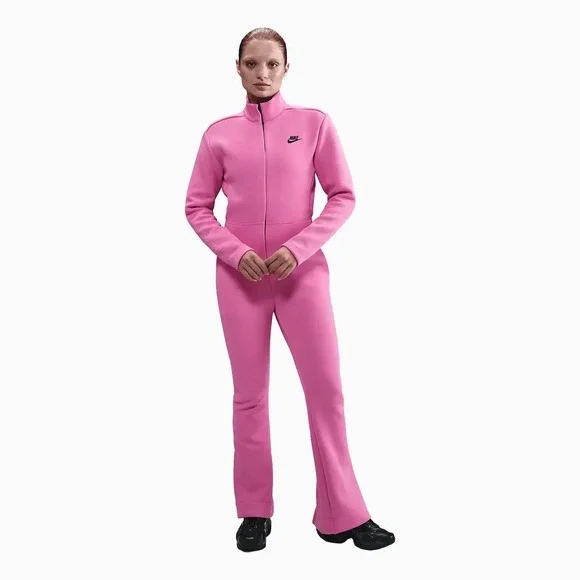 Nike Sportswear Tech Fleece Jumpsuit Womens Small Pink HV4095 675 $185