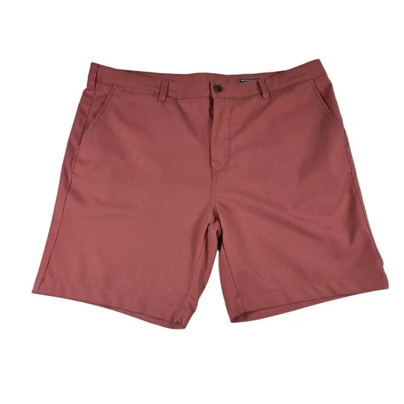 Mizzen+Main Baron Shorts Men's Sz 38x8 Pink Performance Lightweight Stretch Golf