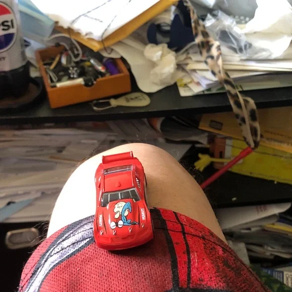 Peanuts Red Die-Cast Race Car with Snoopy Graphics