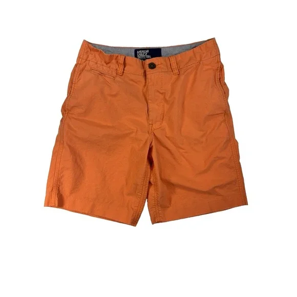 American Eagle Men's 32 Faded‎ Orange Enzyme Stone Wash Sample Shorts Resort
