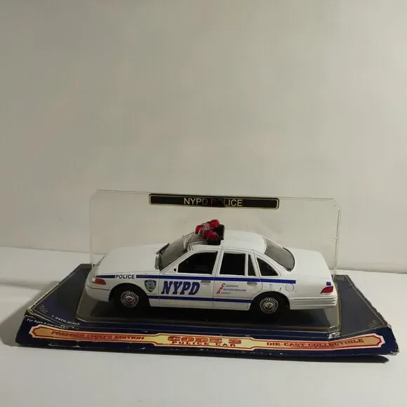 Code 3 NYPD State Trooper Police Car Die 1:24 With Patch FORD Crown Victoria