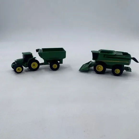Ertl John Deere Combine w Tractor & Trailer Lot 1:64 Fast Shipping