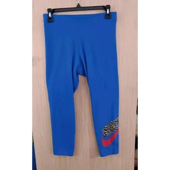 Nike Sportswear High-Waisted Big Logo Leggings Women's Blue‎ - Medium