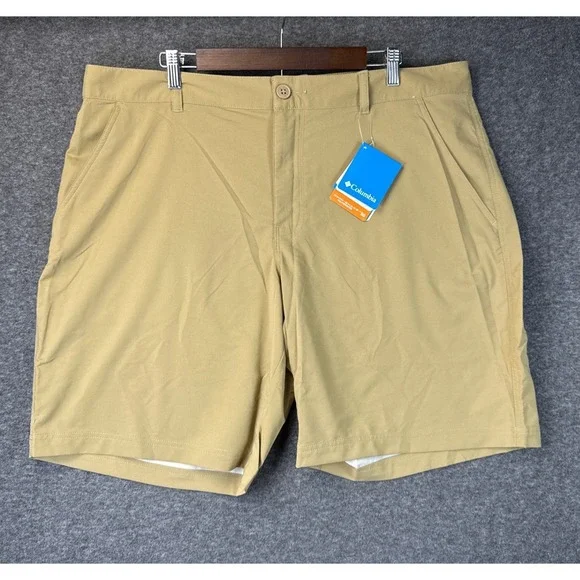 NWT Columbia Incogneato Hybrid Shorts Mens 42 Tan UPF 50 Stretch Hiking Cruise‎