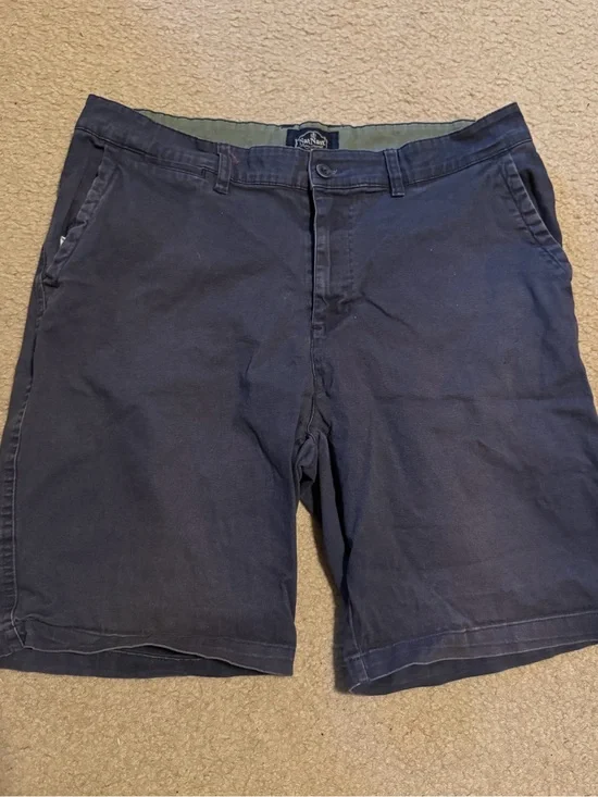 Nat Nast Deep Navy Flat-Front Shorts