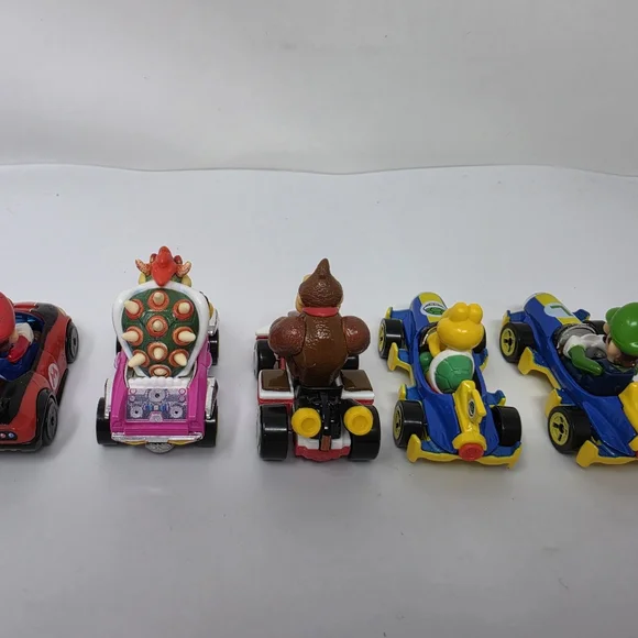 Nintendo Mario Brothers Diecast Die-cast Toy Lot of  5