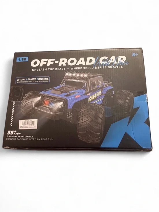 Off-Road RC Car - Blue Remote Control Monster Truck