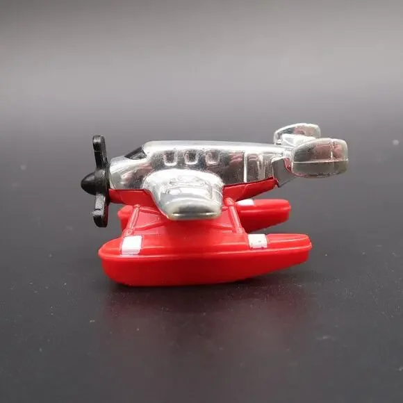 Galoob Micro Machines Ocean Flyer LGT Plane Vehicle 1996 Red Chrome Vintage