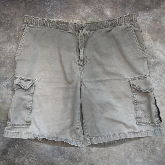 Vintage OP Ocean Pacific Faded Distressed Cargo Shorts Men's Size 38 Surf Y2K