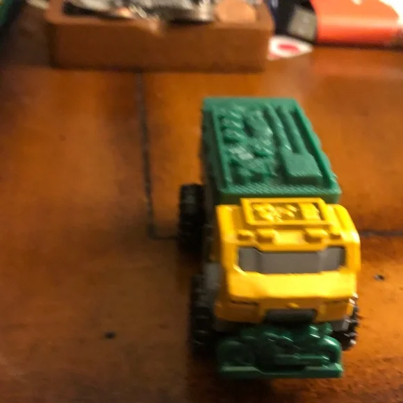 Yellow and Green Kids Toy Dump Truck - Durable Play Vehicle