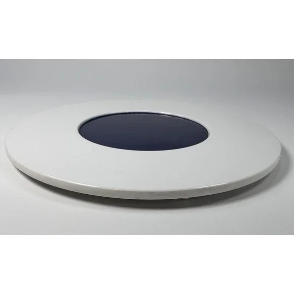 Tupperware Cool Spot Dark Trivet Spoon Rest VTG‎ Navy Blue & White 2828A-6  7 in