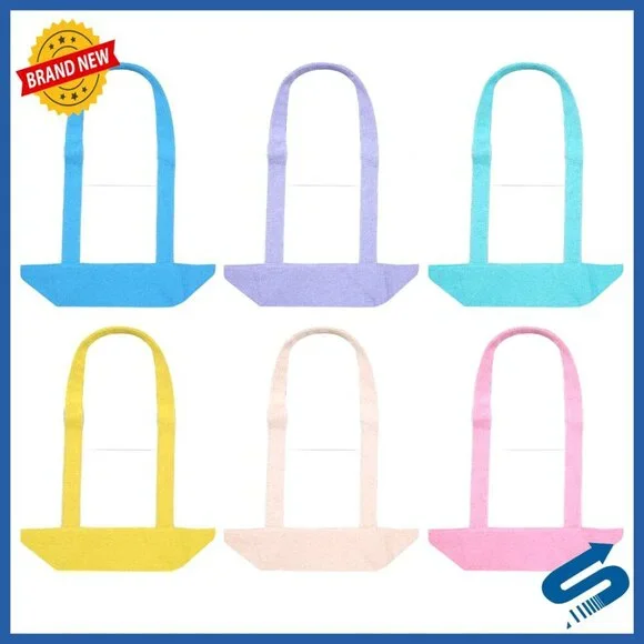 Mini Canvas Tote Bag Heavy Duty Reusable Blank DIY Shopping Beach Bag