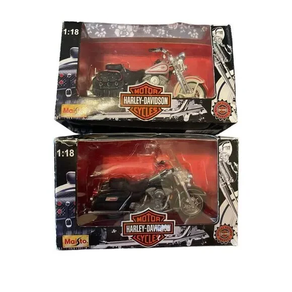 New Harley-Davidson Kids Die Cast Motorcycle Set 1:18 Set of 2