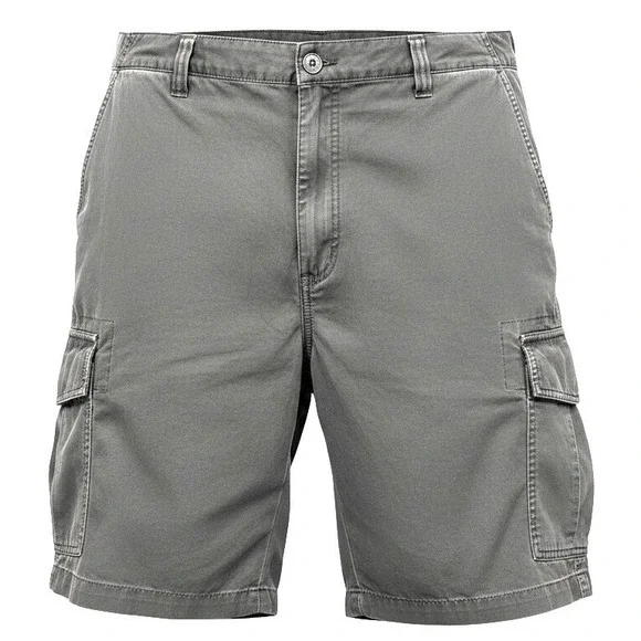 NEW Roundtree & Yorke‎ Mens Size 52 Gray Straight Fit Cargo Shorts 9