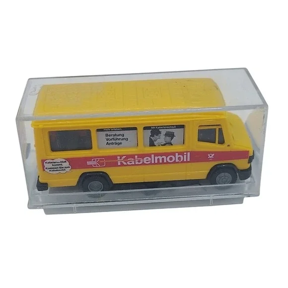 1995 Praline Mercedes Kabelmobile Delivery Van 1/87 - Yellow