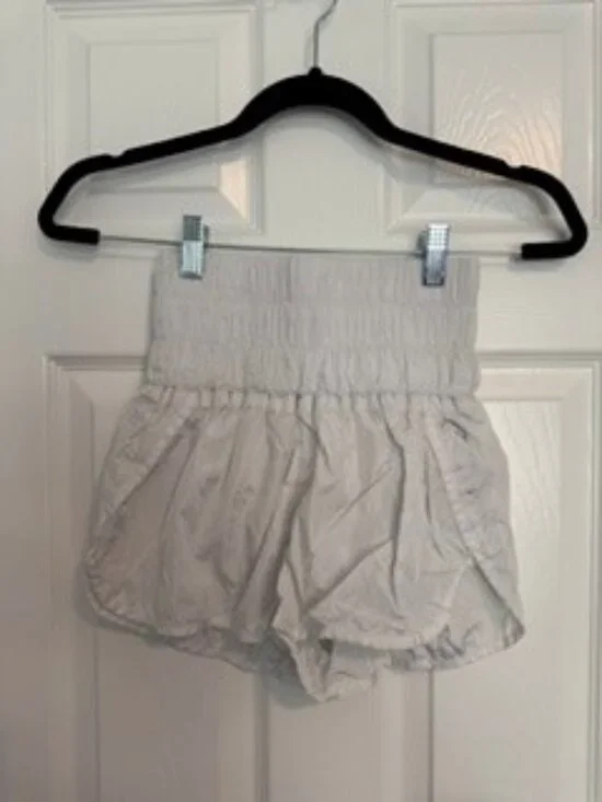 Free People Movement White Parachute Shorts