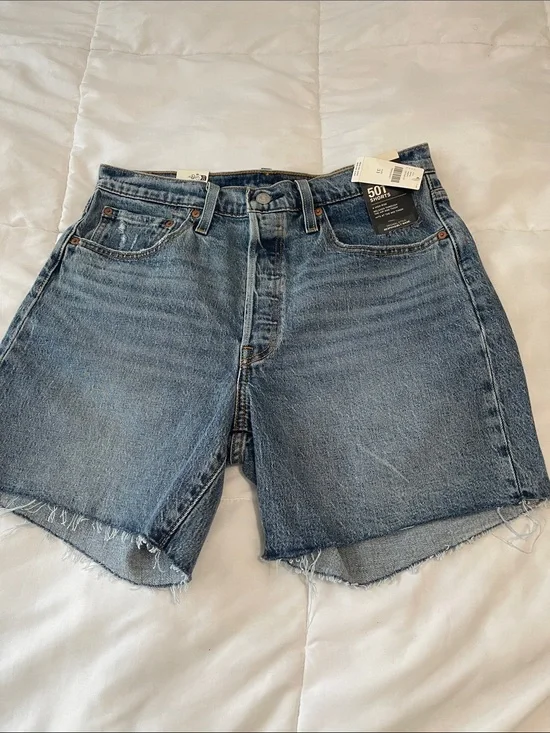Levi's Blue Denim Cutoff Women's Shorts