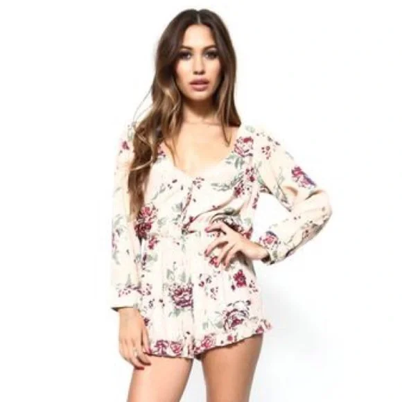 Faithfull the Brand Reflections Playsuit Shorts Romper‎