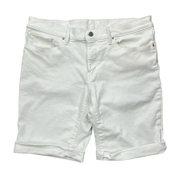 Levi’s White Jean Shorts