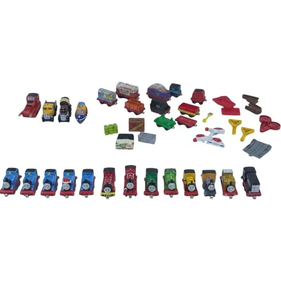 Thomas & Friends Take N Play 17 pc Diecast Vehicle Lot w/ Cargo and Accessories