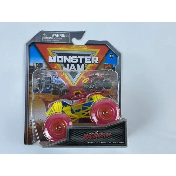 Monster‎ Jam Spin Master 2023 Megalodon Street Beasts Series 37 Red Wheels 1:64