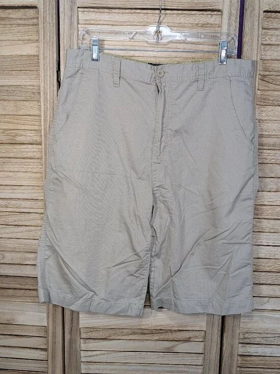 Beverly Hills Polo Club Classic Khaki Casual Shorts - Neutral Beige Size 34