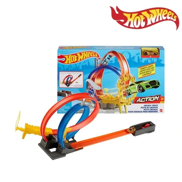 Double Loop Stunt Track - Blue & Red