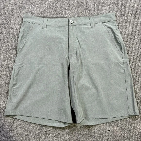 Reel Legends Mens Chino Shorts Size‎ 36 Gray Flat Front Outdoor High Rise