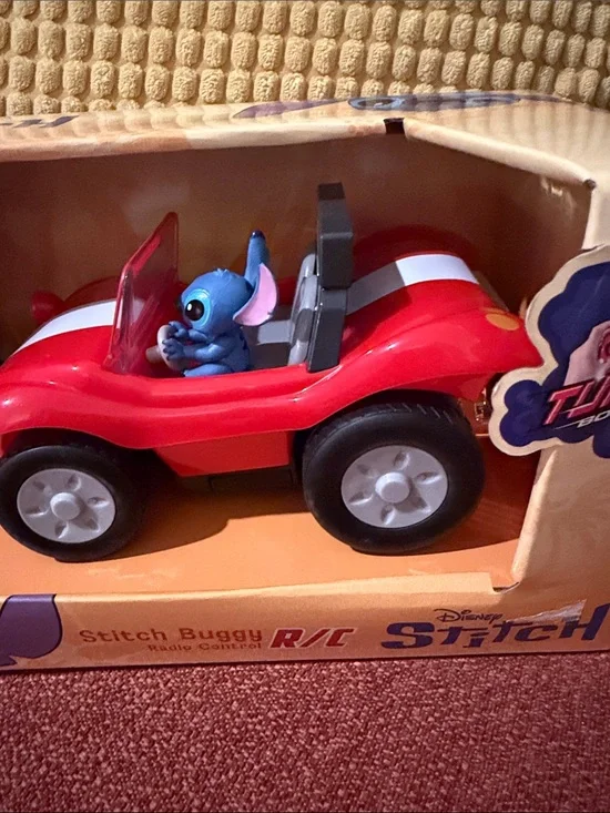 Disney Red Beach Buggy with Stitch Figure