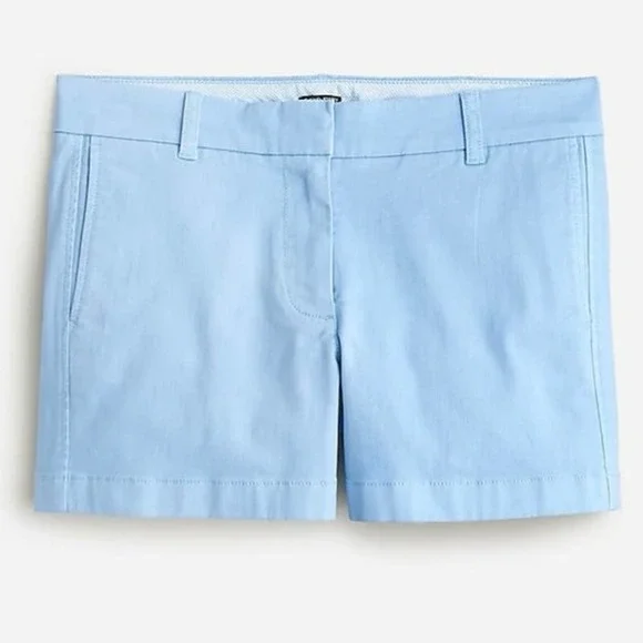 J.Crew Women’s Blue Cotton Stretch Chino‎ Shorts 2023 Style H5806