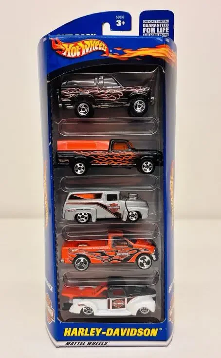 Hot Wheels 1:64 Harley Davidson Truck Gift Pack 5 Truck Set 50030 New Sealed
