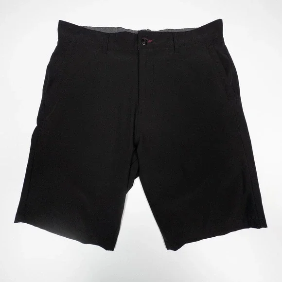 Burnside Golf Shorts‎ Athletic Stretch Performance Black Shorts Size 34