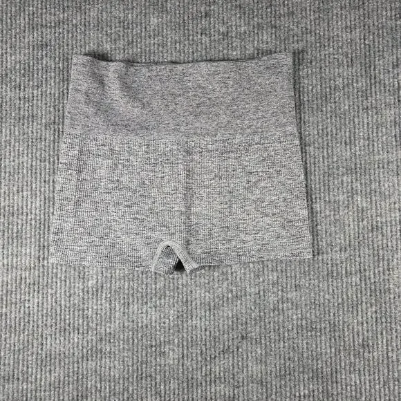 Colsie‎ Ribbed Seamless Lounge Shorts Gray Soft Stretch Women L