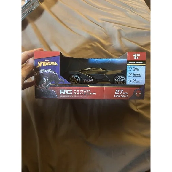 Marvel Venom‎ RC Race Car 1:24 Scale Jada Toys Spider-Man 27MHz New