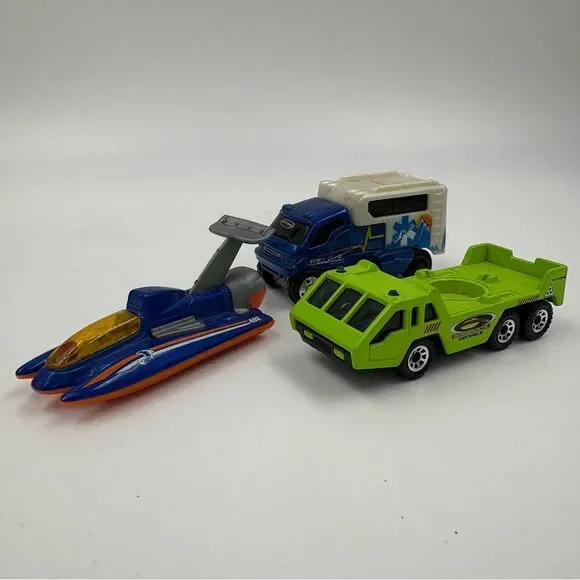 Vintage Matchbox Hydroplane Arctic Track‎ Transporter Die Cast Bundle