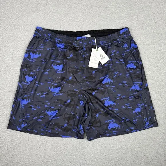 tasc Performance Weightless Shorts Mens XXL Blue Black Camo 7