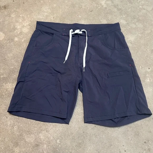 Kavu Shorts Mens XL Navy‎ Blue Nylon Spandex Stretch Outdoor Hiking Board Shorts