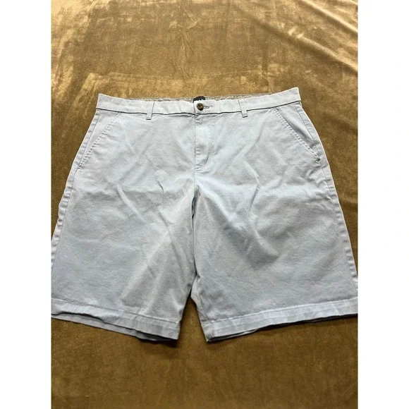 GAP Men Light Blue Chino Flat Front‎ Shorts Size 40