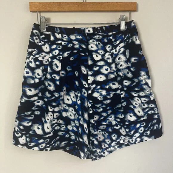2/$30 W118 Walter Baker Blue Watercolor High Waisted Shorts XS