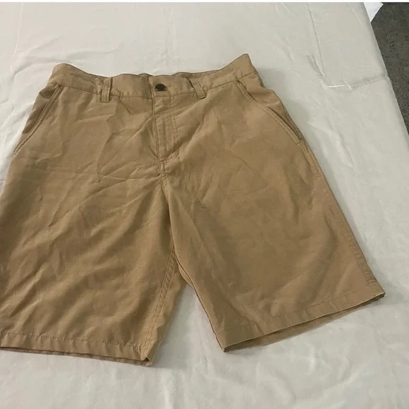 Panama Jack Mens Khaki Chino Shorts Size 30 Tan Flat Front Casual Outdoor