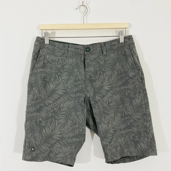Linksoul 30 Mens Hawaiian Palm Leaf Performance Shorts Golf‎ Casual