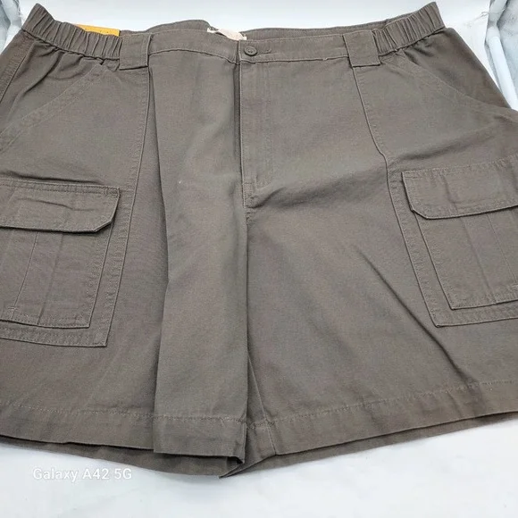 Savane Mens Hiking Shorts Brown Size 42 Cargo Pockets UPF 30 SWBS7083ZZ‎